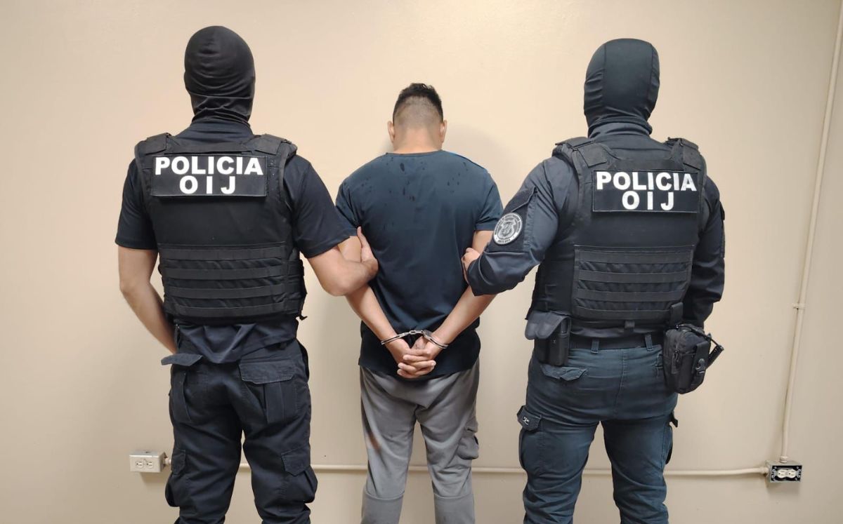 Uno de los detenidos en los operativos del OIJ. (OIJ)