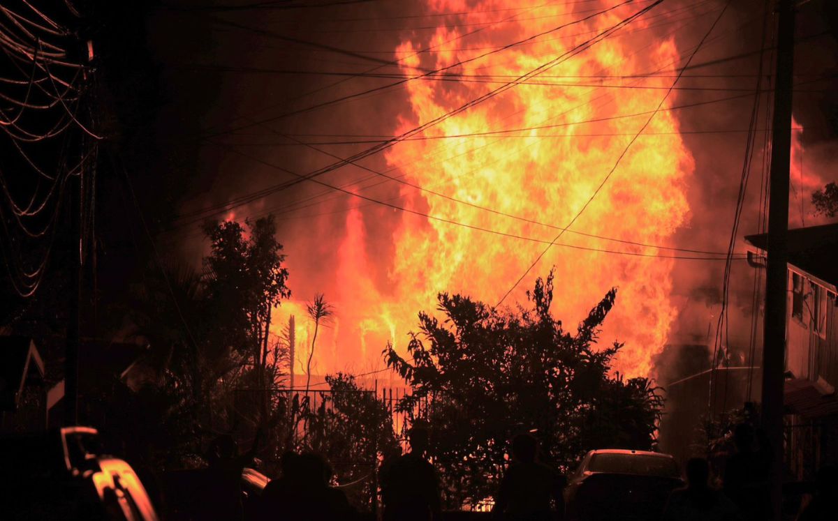 Incendio en Guadalupe el 29 de octubre. (Bomberos)