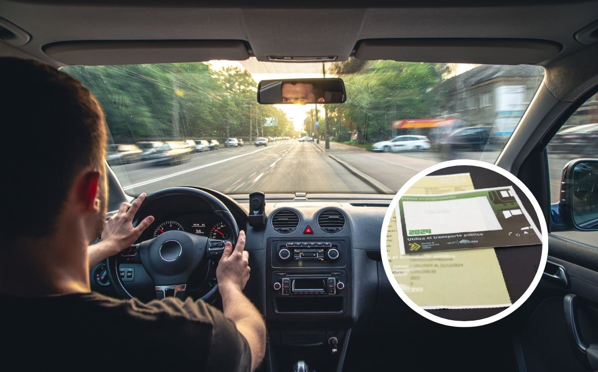 El adhesivo debe pegarse en el parabrisas delantero. (Freepik)