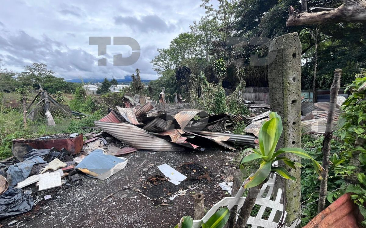 Incendio en Heredia. (Telediario)