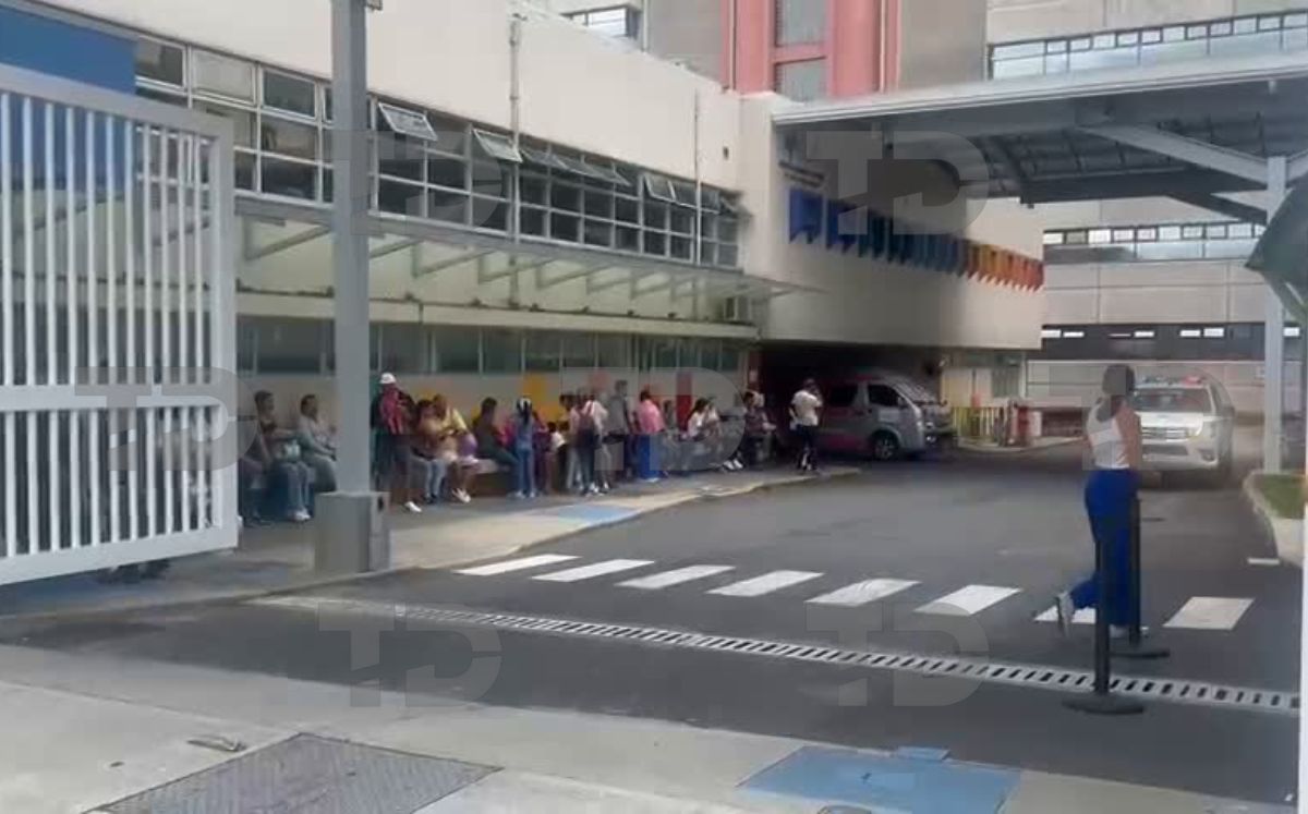 Menor fue trasladado al Hospital de Niños. (Telediario)