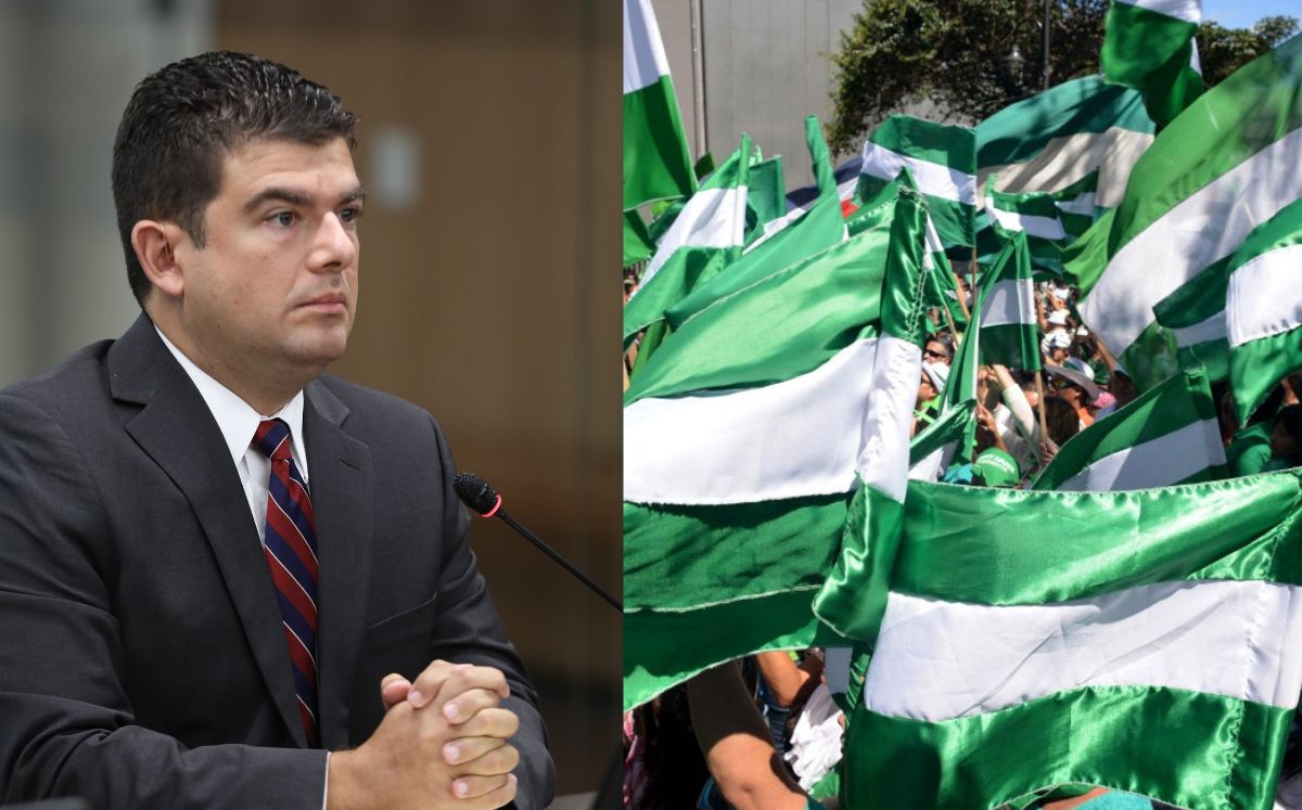 Álvaro Ramos, candidato presidencial del Partido Liberación Nacional de cara a las elecciones del 1 de febrero de 2026.