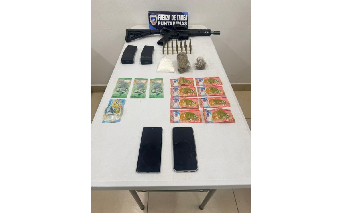 Evidencia decomisada por las autoridades. (Fuerza Pública)