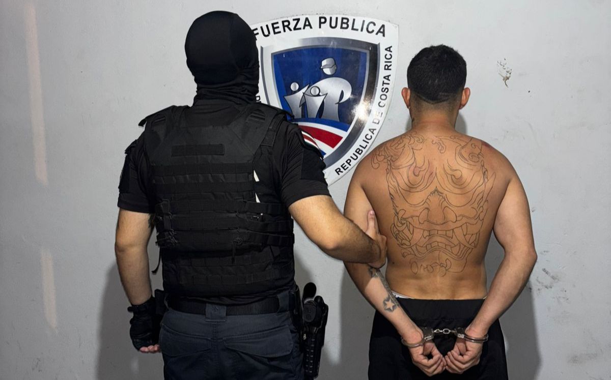 Sospechoso detenidos en Puntarenas. (Fuerza Pública)