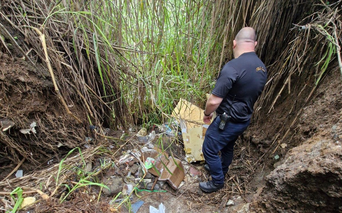 Este fue el lugar donde fue abandonado el bebé en Hatillo. (OIJ)