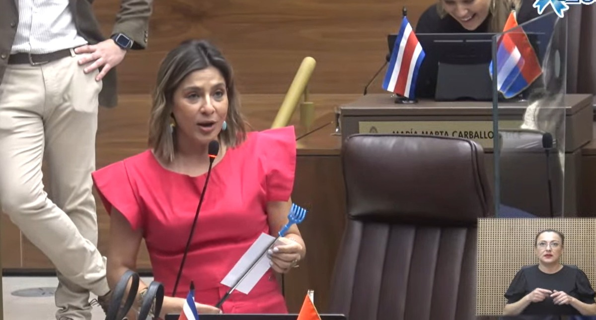 Diputada sorprende al Plenario con mensaje por el Día del Hombre
