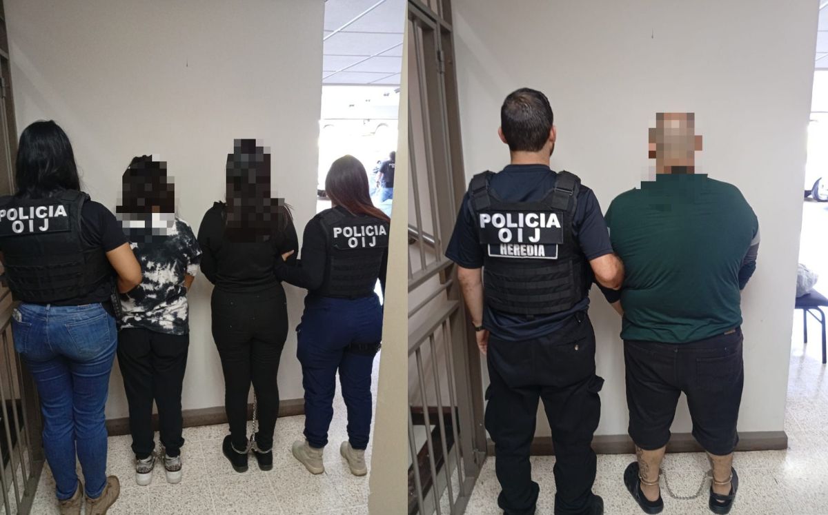 El OIJ recuperó un vehículo robado y detuvo a tres sospechosos ligados a otros delitos (OIJ).