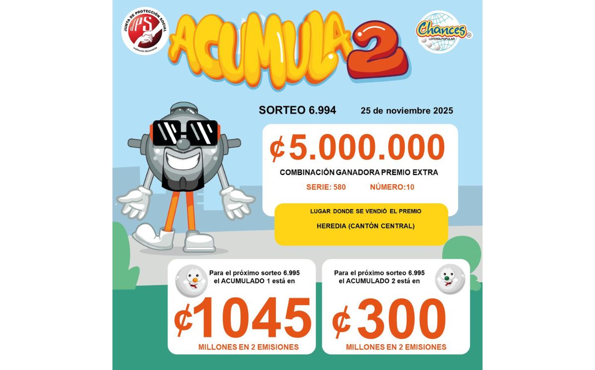 Combinación ganadora del Premio Acumulado. (JPS)