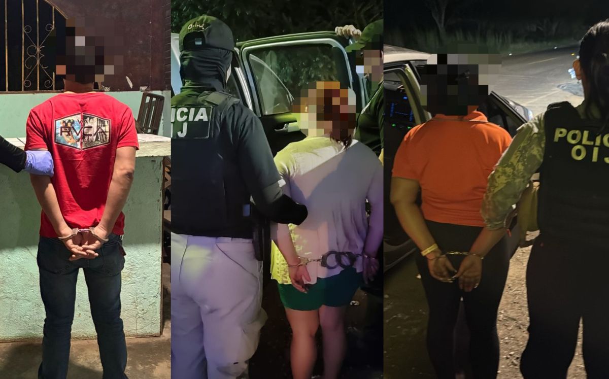 Sospechosos detenido por los agentes. (OIJ)