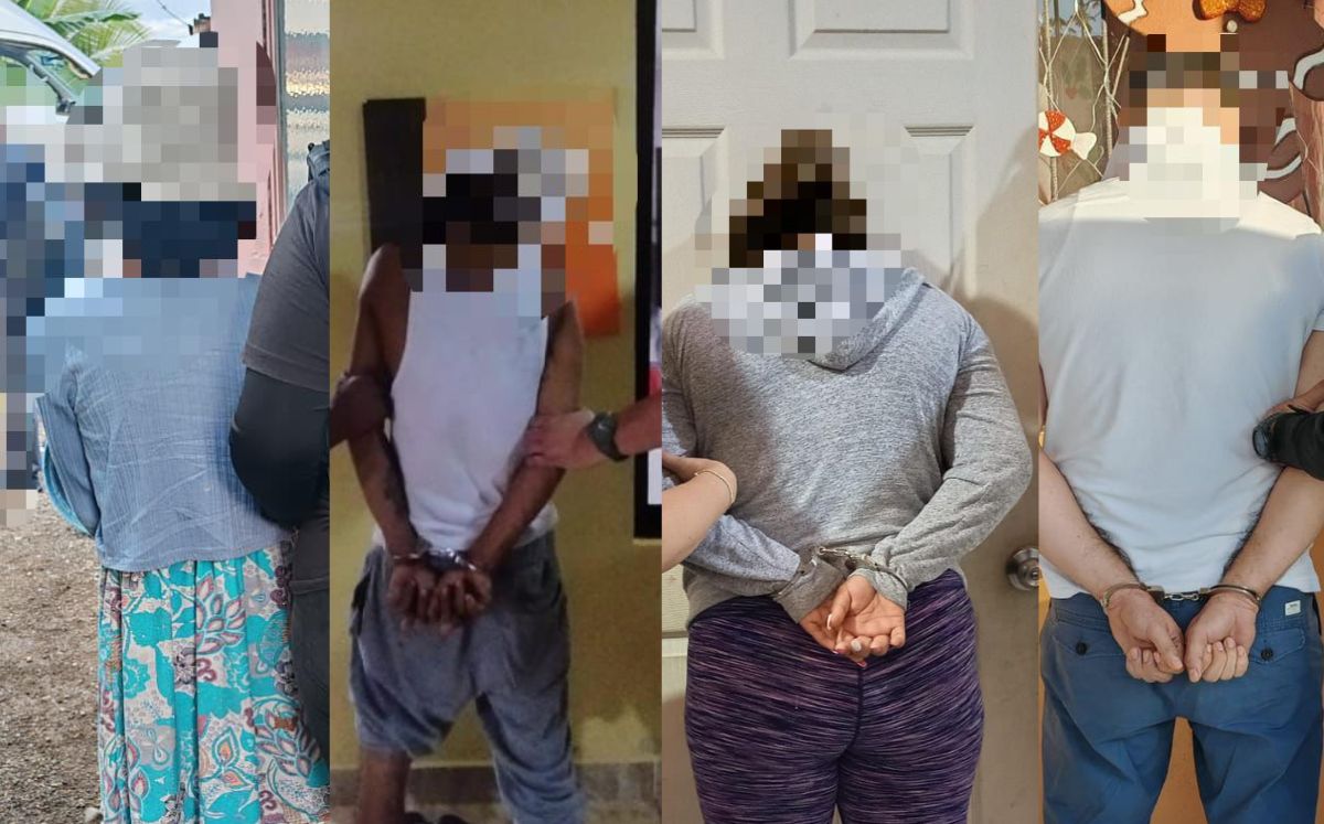 Sospechosos detenidos por los agentes judiciales. (OIJ)