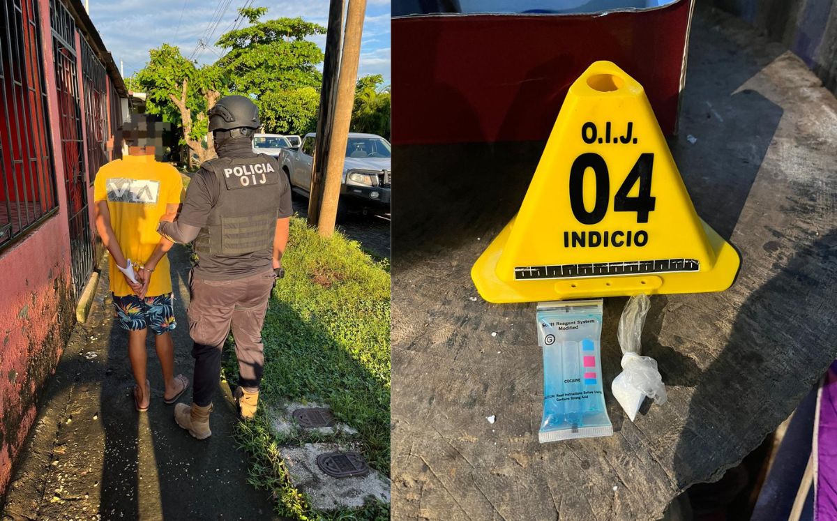 Un hombre de 26 años fue detenido como sospechoso de distribuir sustancias ilícitas (OIJ).