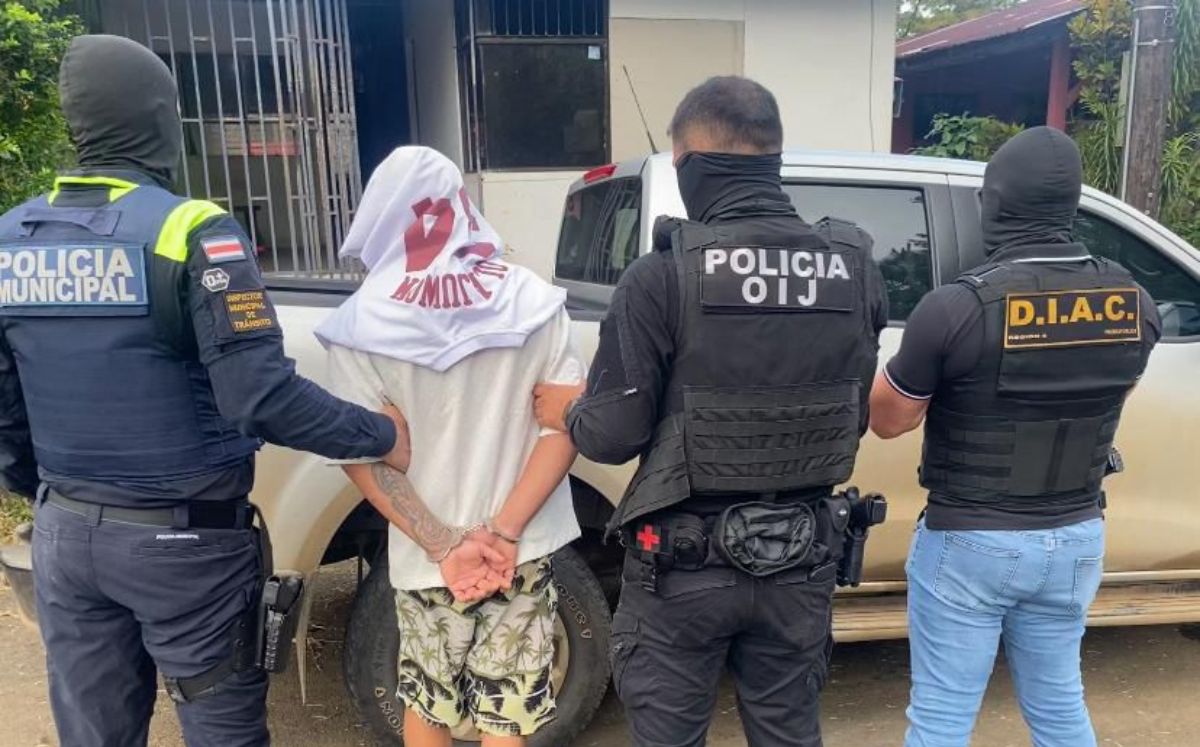 Uno de los sospechoso detenidos por el OIJ de San Carlos. (OIJ)