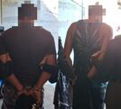 Sospechosos detenidos en allanamiento. (OIJ)