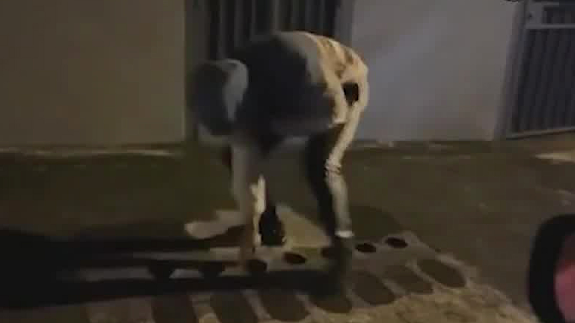 Hombre manipula medidores de agua | VIDEO