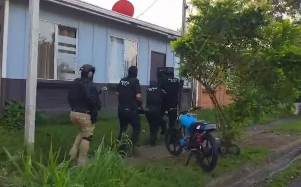 OIJ ejecuta allanamientos por venta de droga en San Carlos. (OIJ)