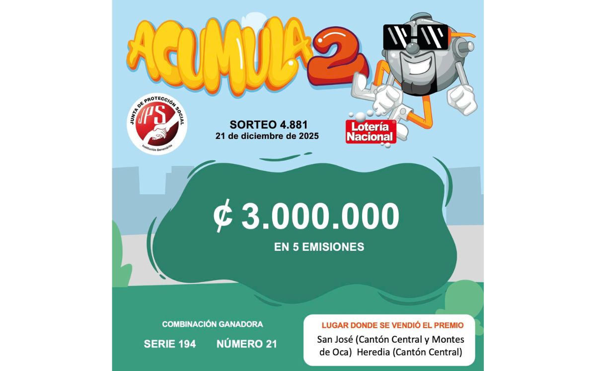 Combinación ganadora del Premio Acumulado. (JPS)