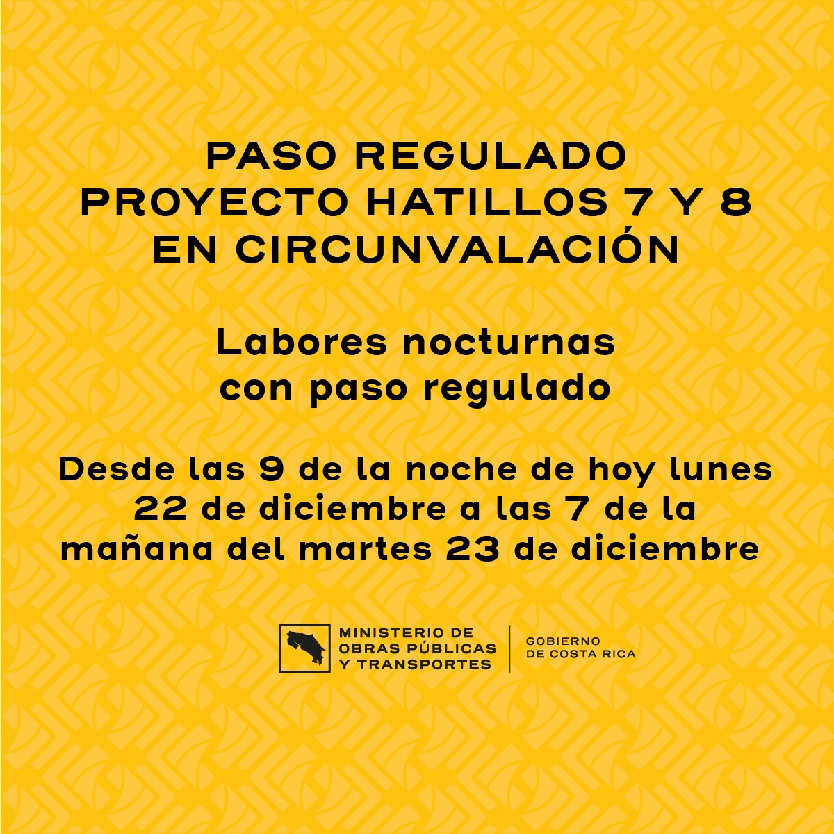 Considere vías alternas.