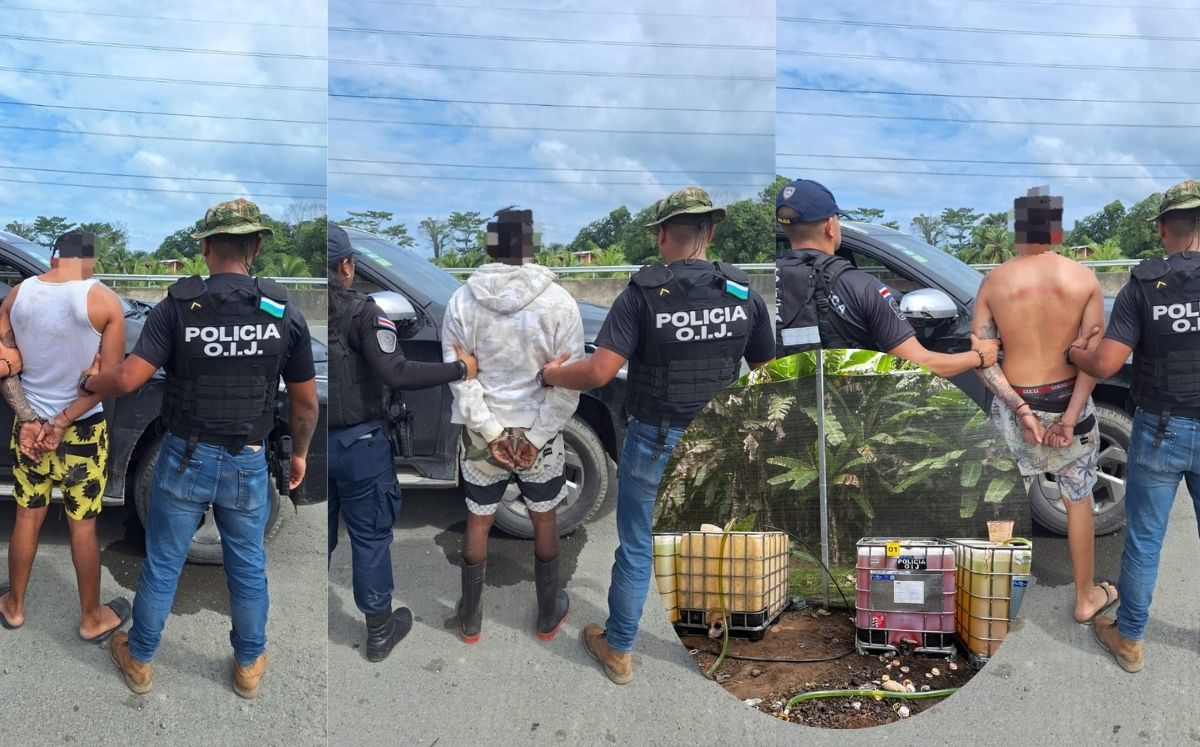 Se decomisó 3,500 litros de combustible, mangueras y otros elementos probatorios (OIJ).