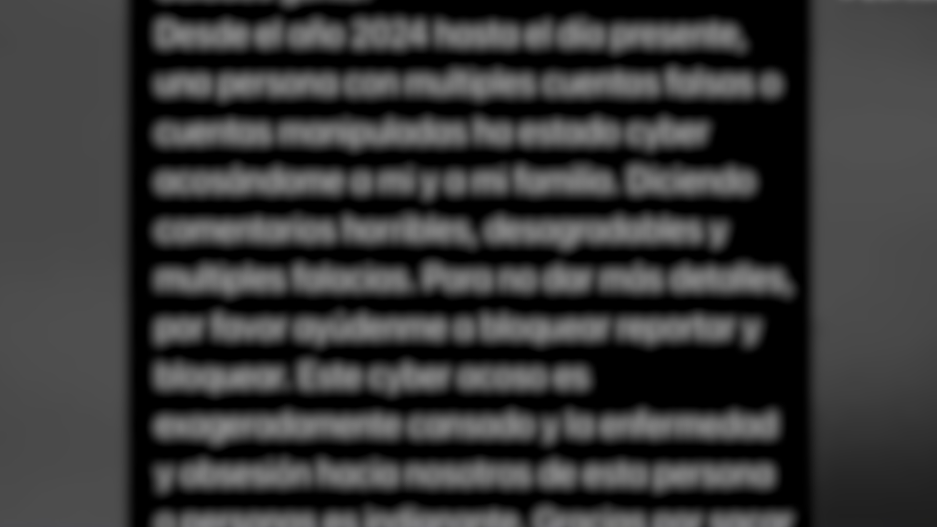 Artista denuncia ciberacoso