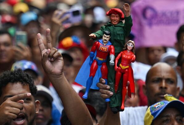 Manifestantes en Caracas. (AFP)