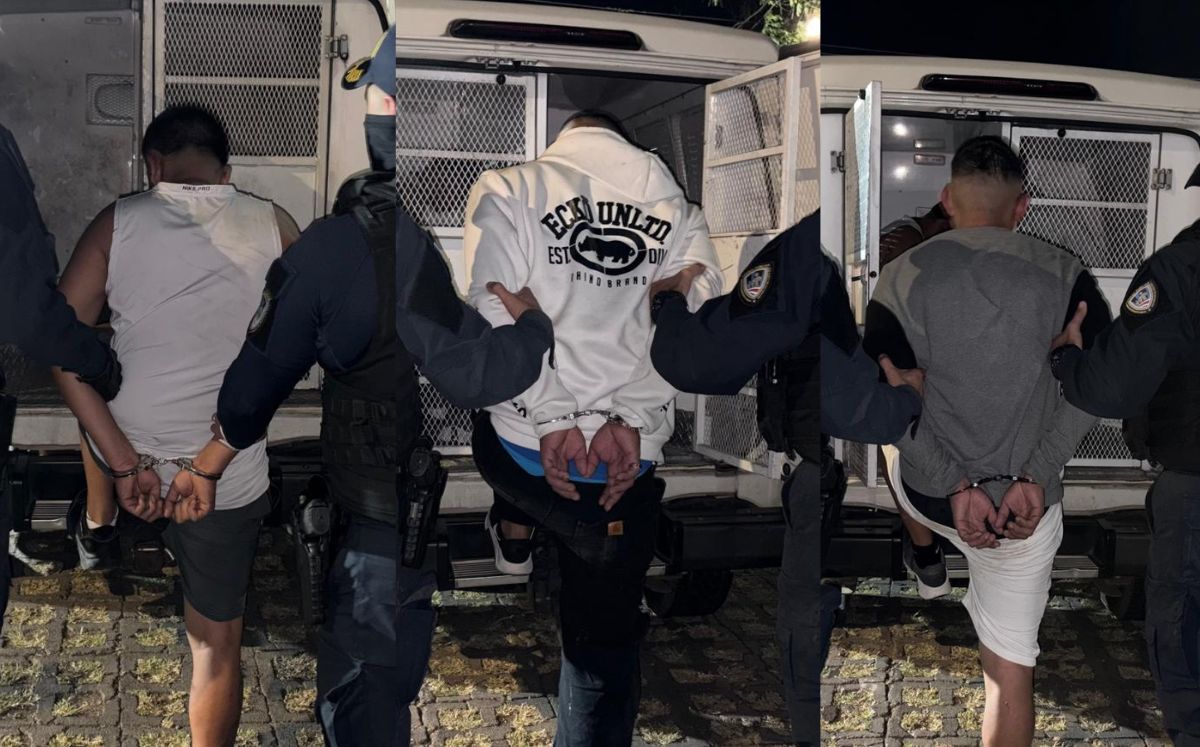Sospechos detenidos en Heredia. (MPS)