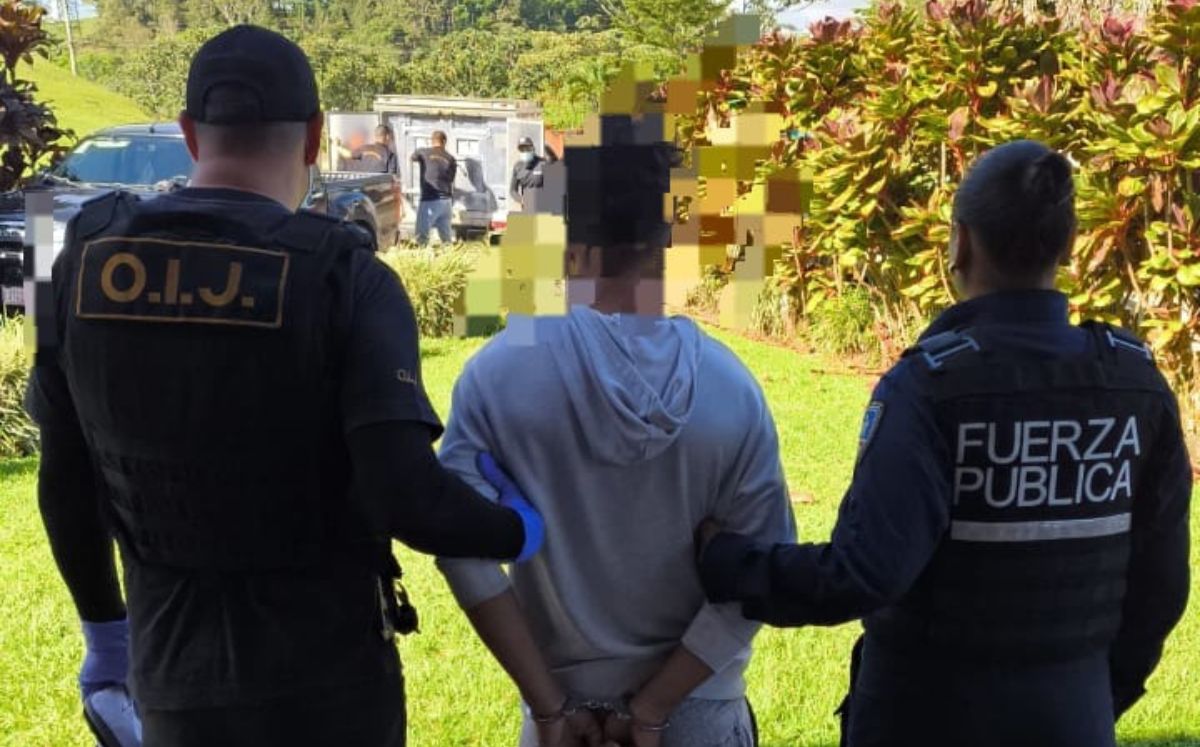 Uno de los sospechoso detenidos. (OIJ)