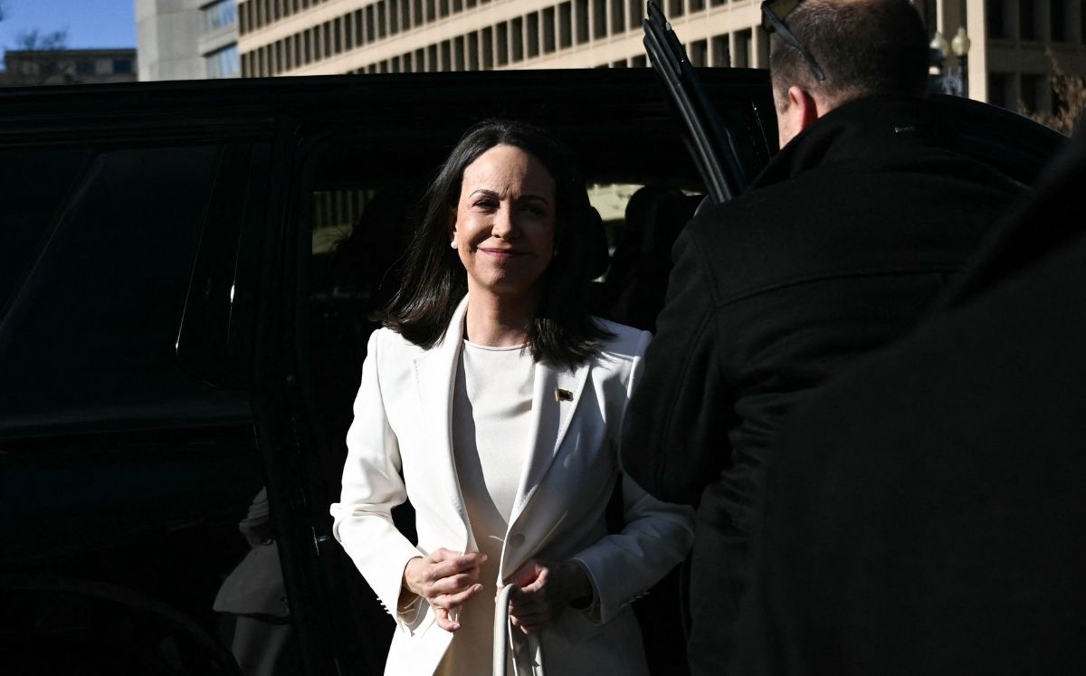 Machado no dio declaraciones antes de ingresar a la Casa Blanca. (AFP)