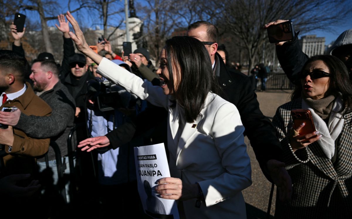 María Corina Machado se reunió con Donald Trump el 15 de enero en la Casa Blanca. (AFP)