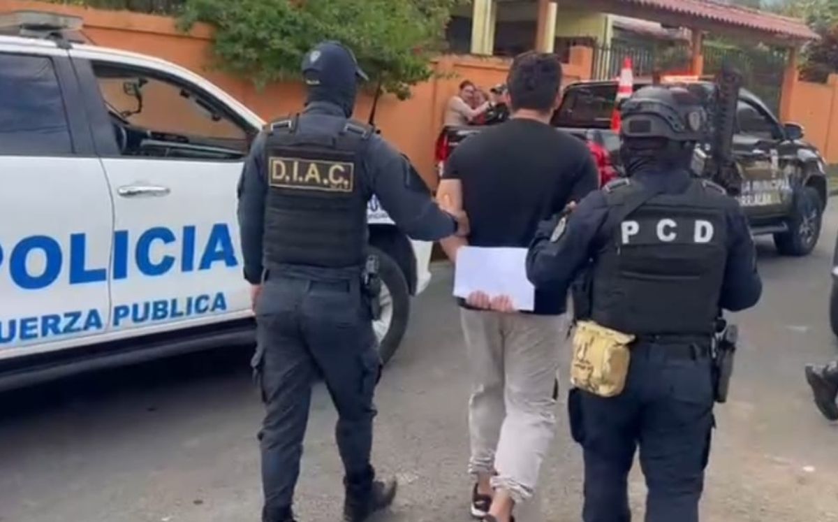 Sospechoso detenido en Cartago. (MPS)