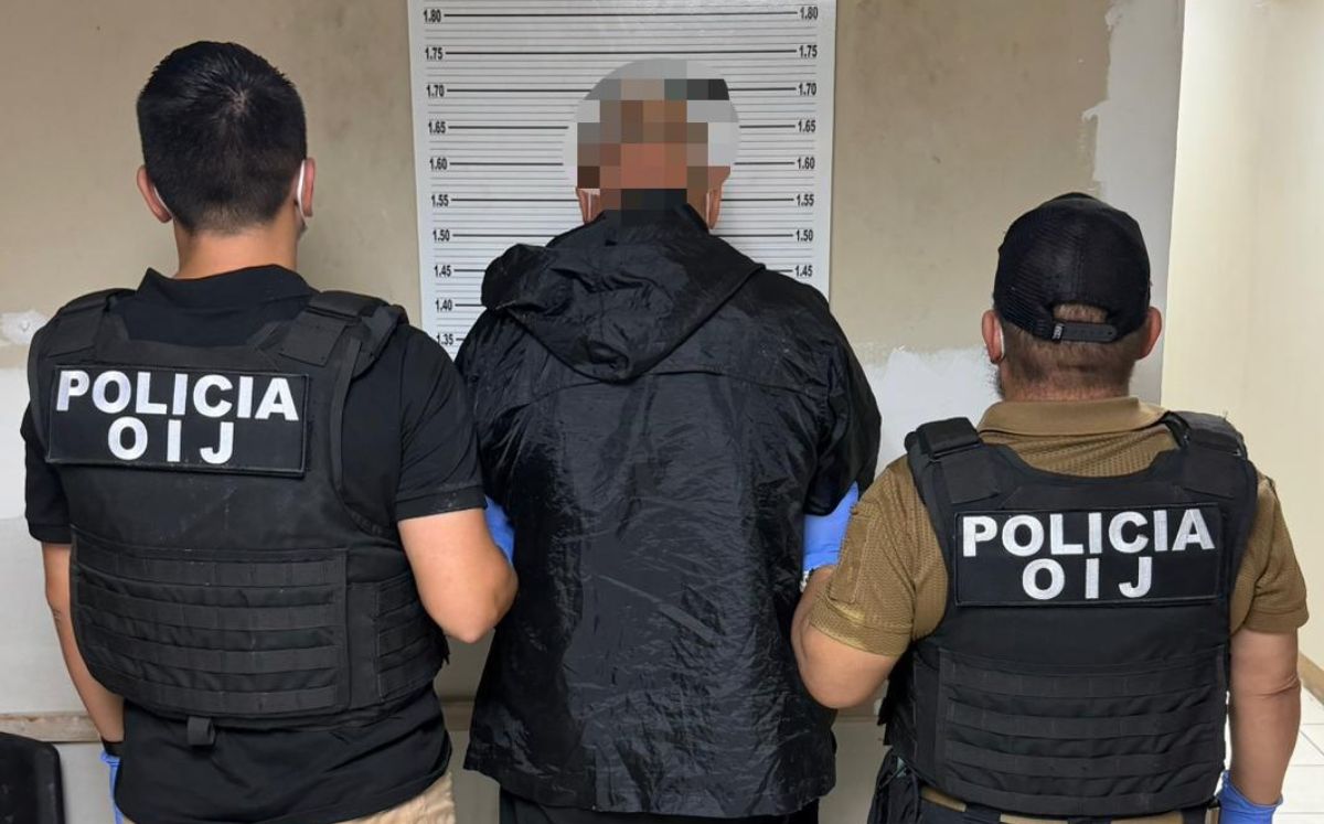 Hombre detenido en Sarapiquí. (OIJ)