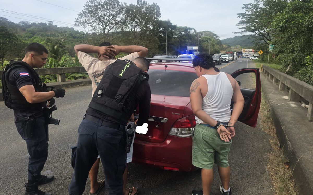 Detenido por policías de Puntarenas. (MPS)