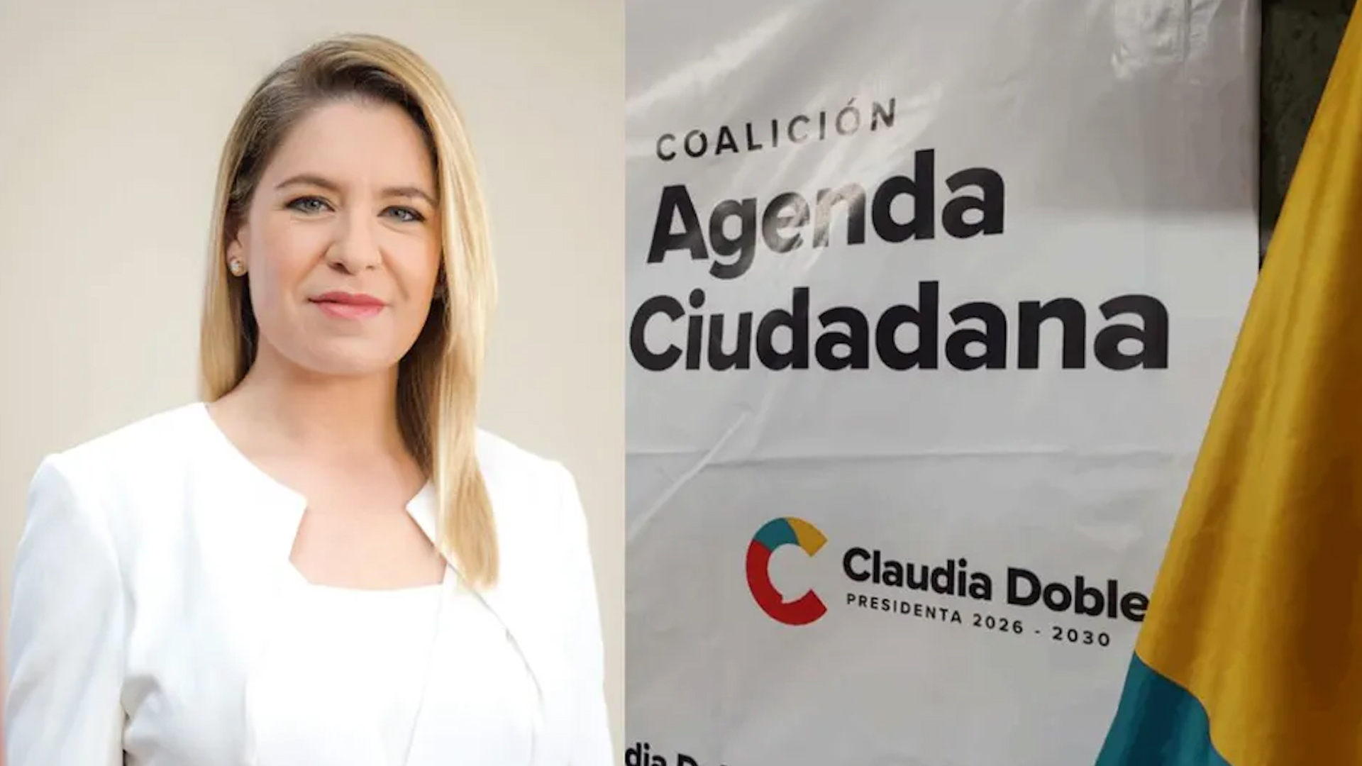 Claudia Dobles, candidata de la Coalición Agenda Ciudadana, emite su voto