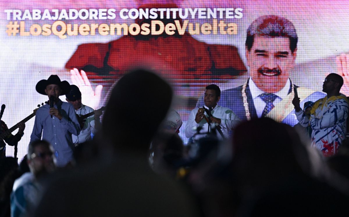 Manifestación en Venezuela. (AFP)