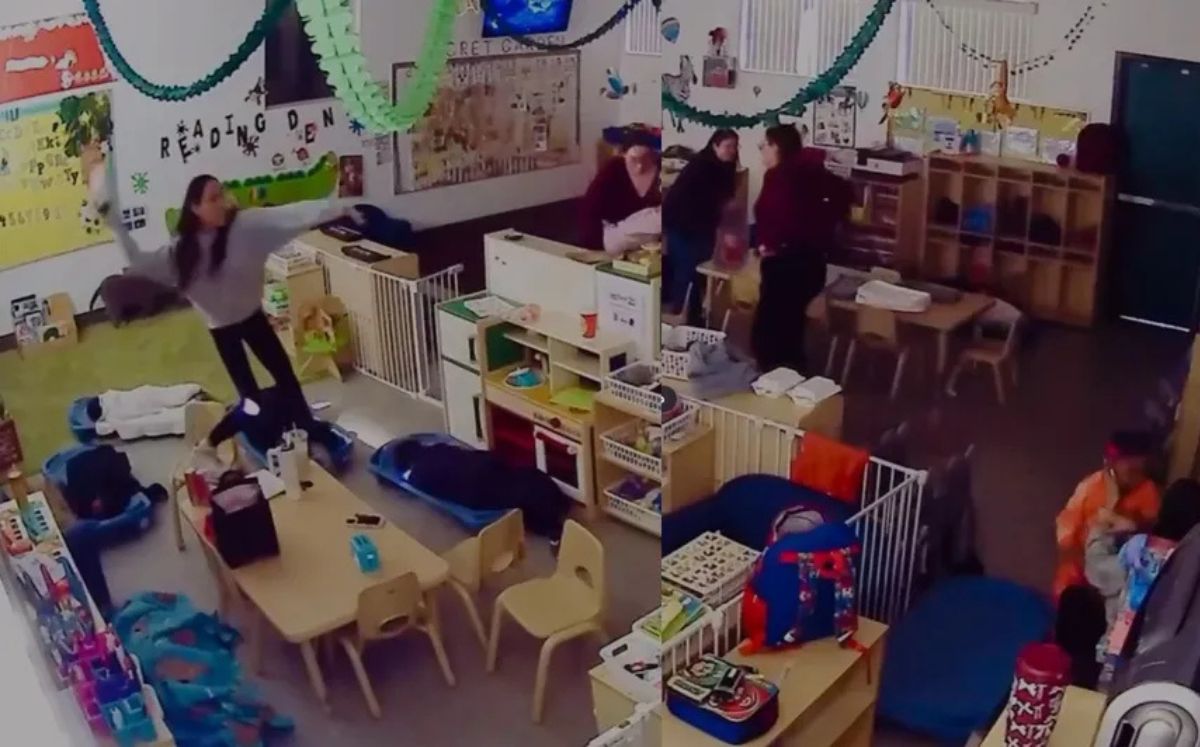 Captan en VIDEO agresión de una maestra a una niña con un zapato; menor la acusa con su madre