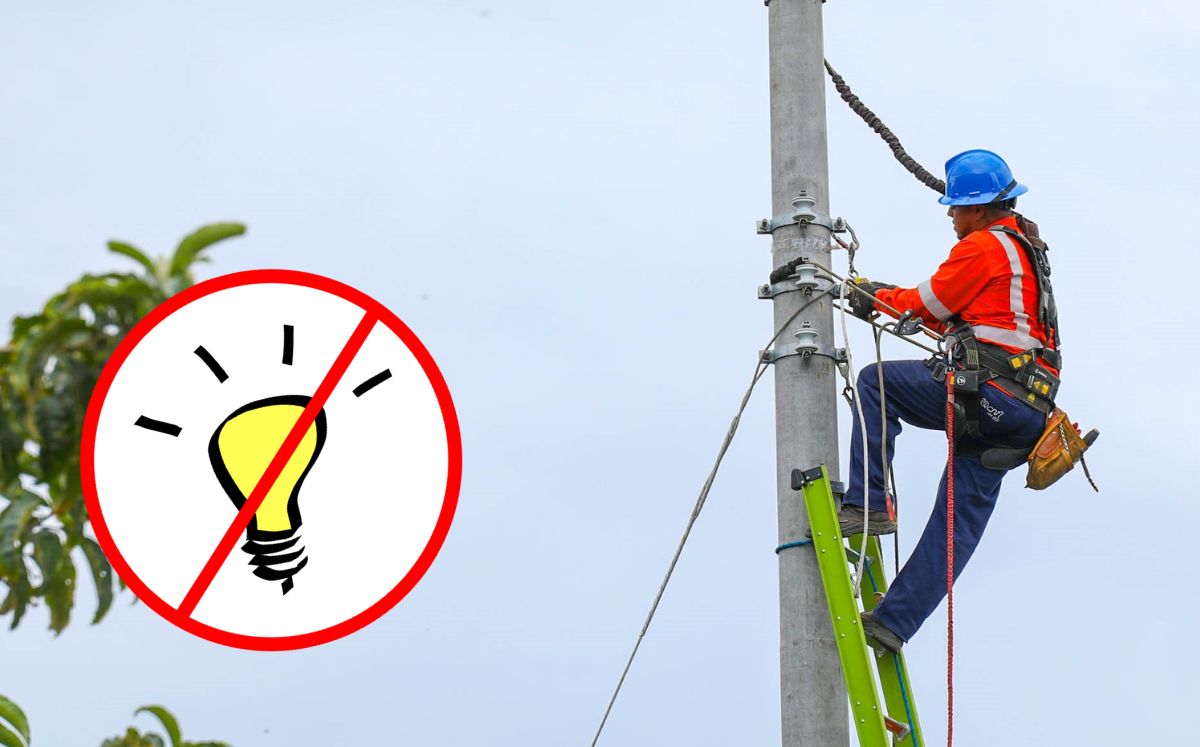 Suspensión del servicio eléctrico, semana 16 de febrero. (CNFL)