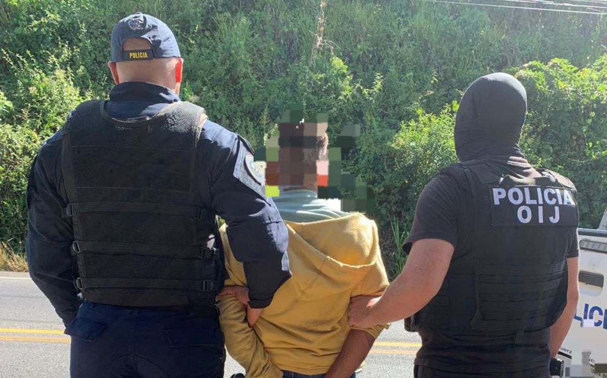 Sospechoso detenido en Naranjo. (OIJ)