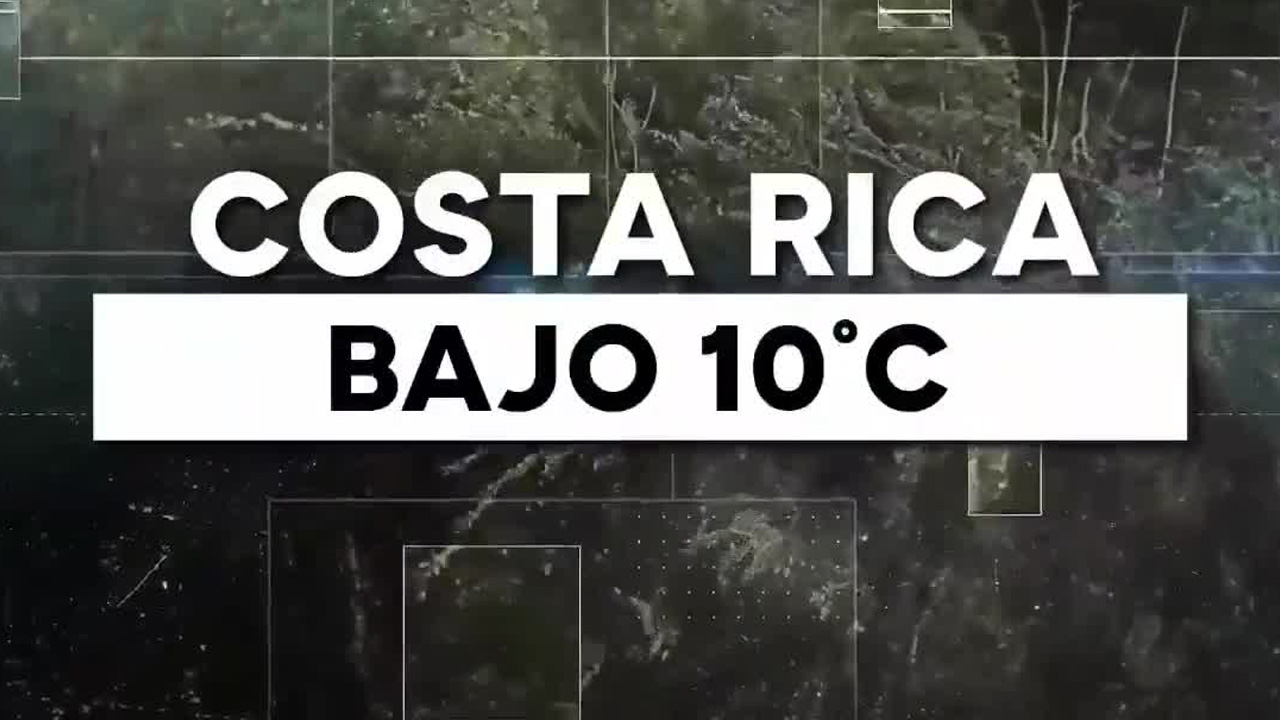 Valle Central podría registrar temperaturas de 7 grados