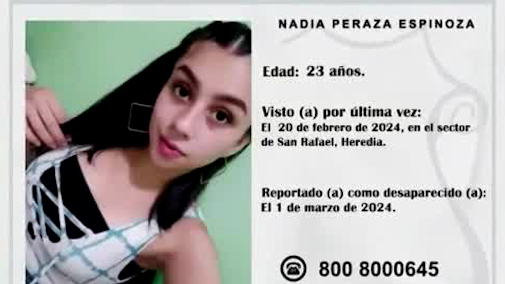 Hermano de Nadia Peraza detectó mensajes ‘inusuales’