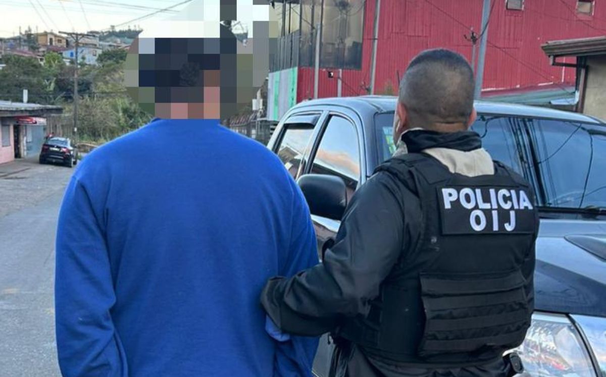 Detenido en Cartago. (OIJ)