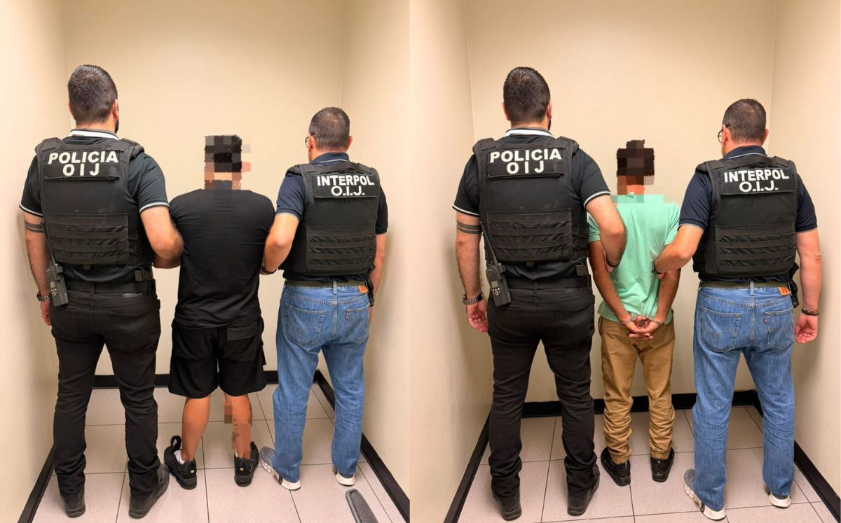 Sospechoso detenidos en Aeropuerto Internacional Juan Santamaría. (OIJ)