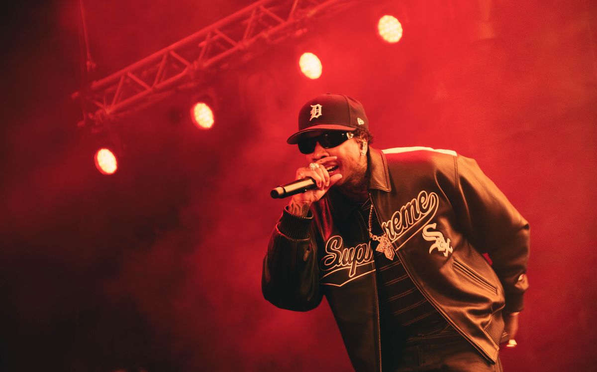 Mientras Tyga iniciaba su presentación, Ozuna todavía estaba terminando la suya (Foto de Ronny Fonseca)