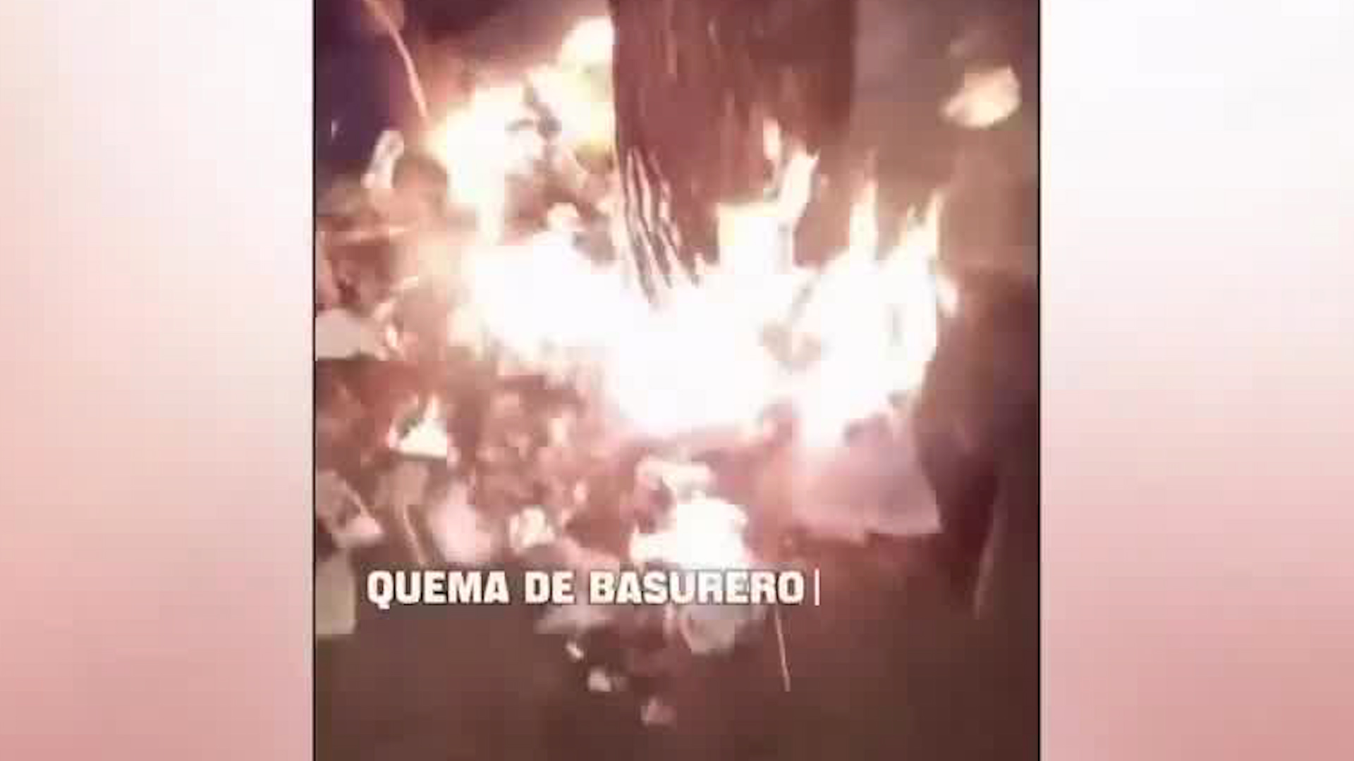 Incendio provocado en basurero generó alerta | VIDEO