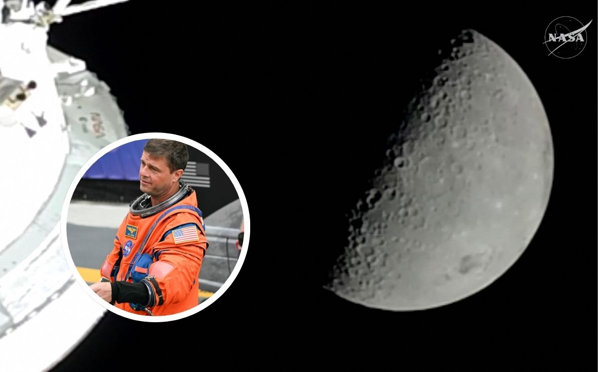 Los cuatro astronautas de Artemis II entraron el lunes 6 de abril en la órbita lunar. (AFP/NASA)