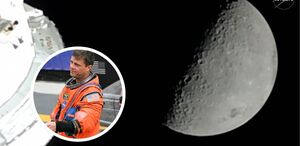 Los cuatro astronautas de Artemis II entraron el lunes 6 de abril en la órbita lunar. (AFP/NASA)