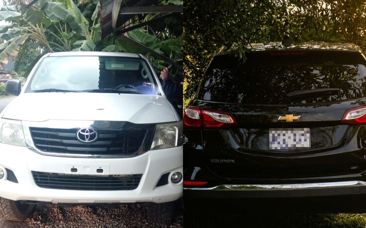 Carros recuperados por la Fuerza Pública. (MPS)