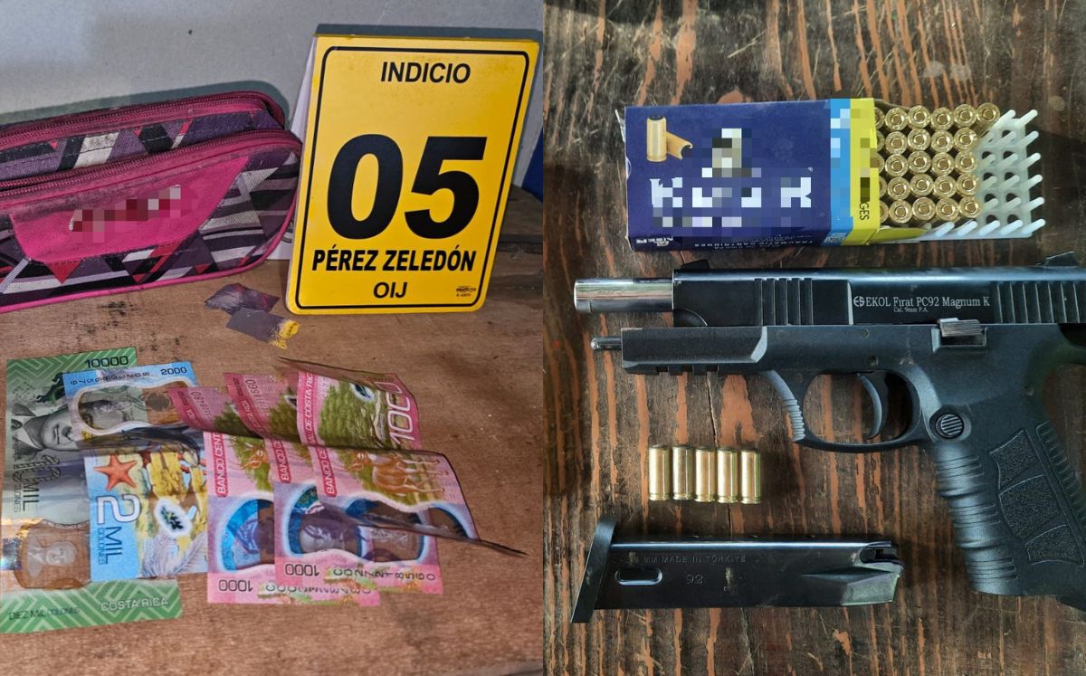 Evidencia decomisado por los agentes judiciales. (OIJ)