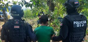 Sospechoso detenido en Pérez Zeledón. (OIJ)
