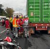 Un motociclista falleció tras colisionar contra un camión. (Cruz Roja)