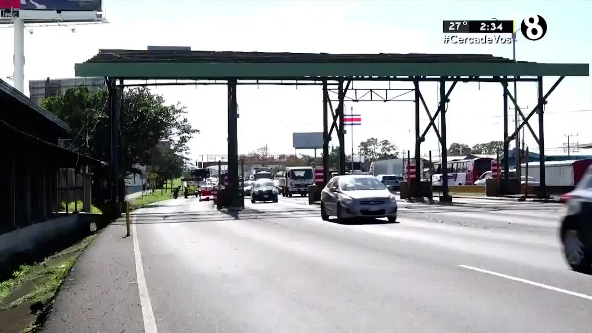 Demolición de casetas de peaje en General Cañas inició el lunes