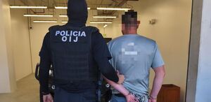 Sospechoso detenido en Puntarenas. (OIJ)